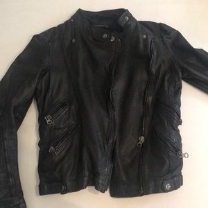Zara Leather Moro jacket size s